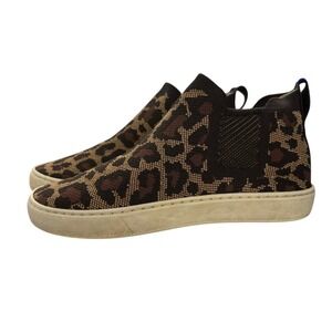 Rothy's Leopard Print Slip On Sneakers‎ Comfort Casual Shoes Women's 8